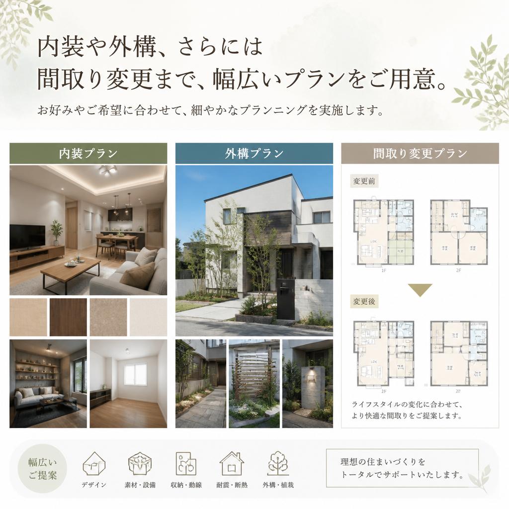 多様なリフォームプランのご提案