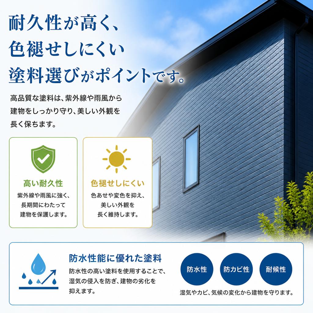 2. 耐久性のある塗料の選定
