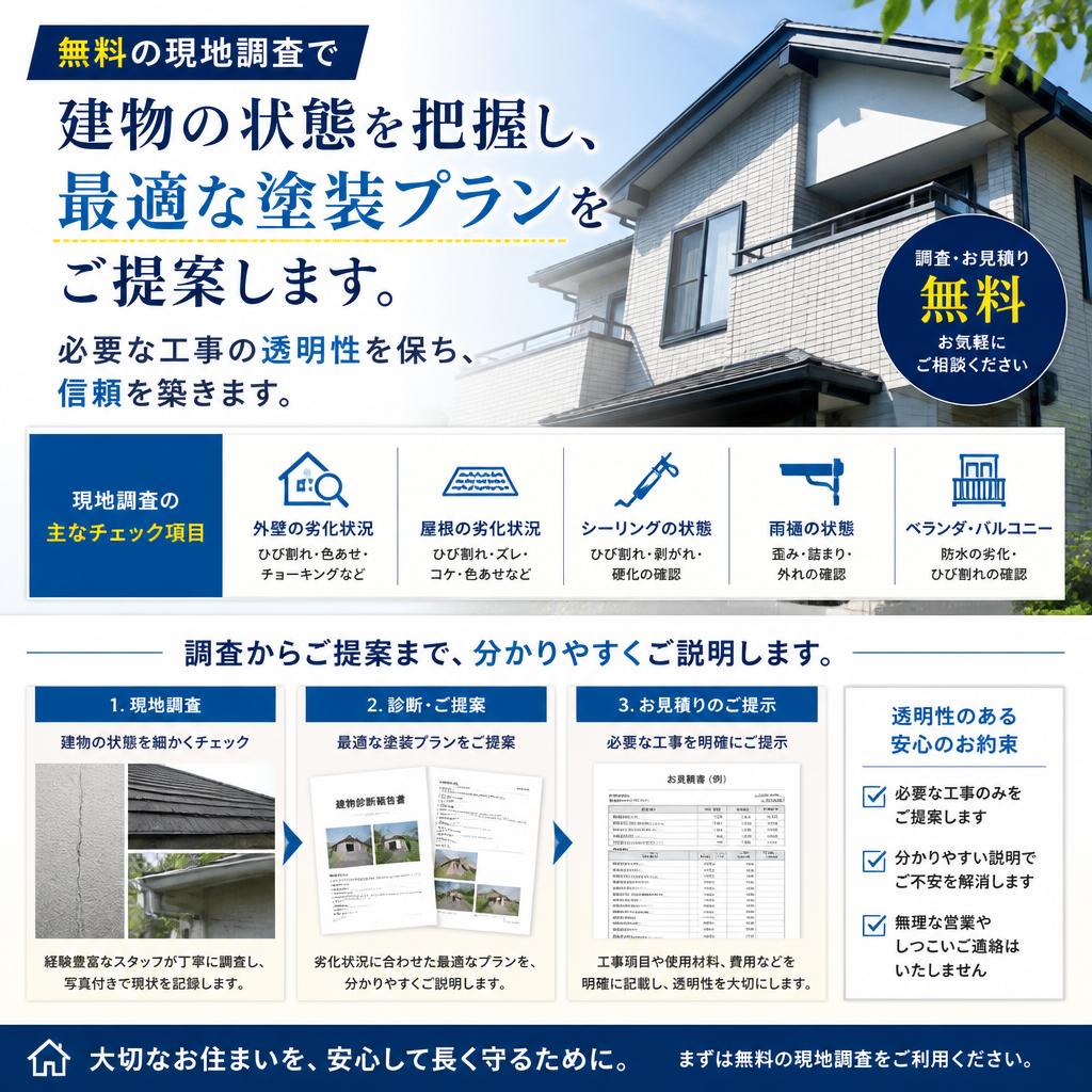 施工前の確認と現地調査