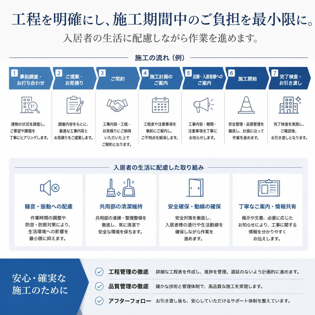 スムーズな施工プロセス