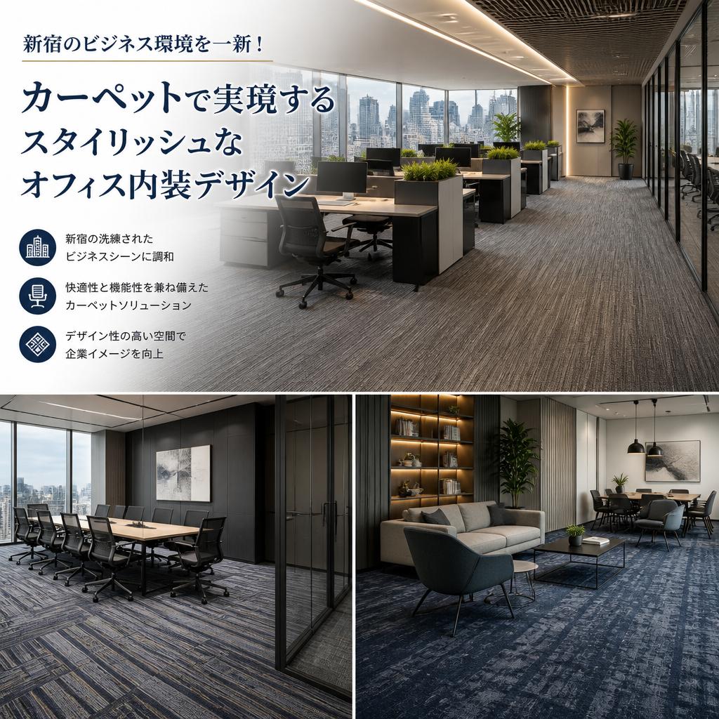 新宿のビジネス環境を一新！カーペットで実現するスタイリッシュなオフィス内装デザイン
