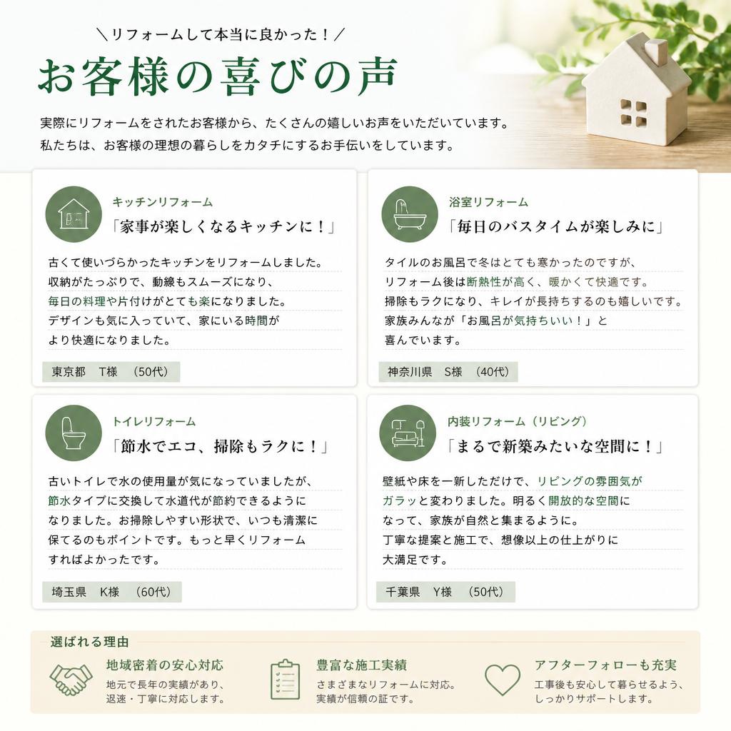 5. お客様の声
