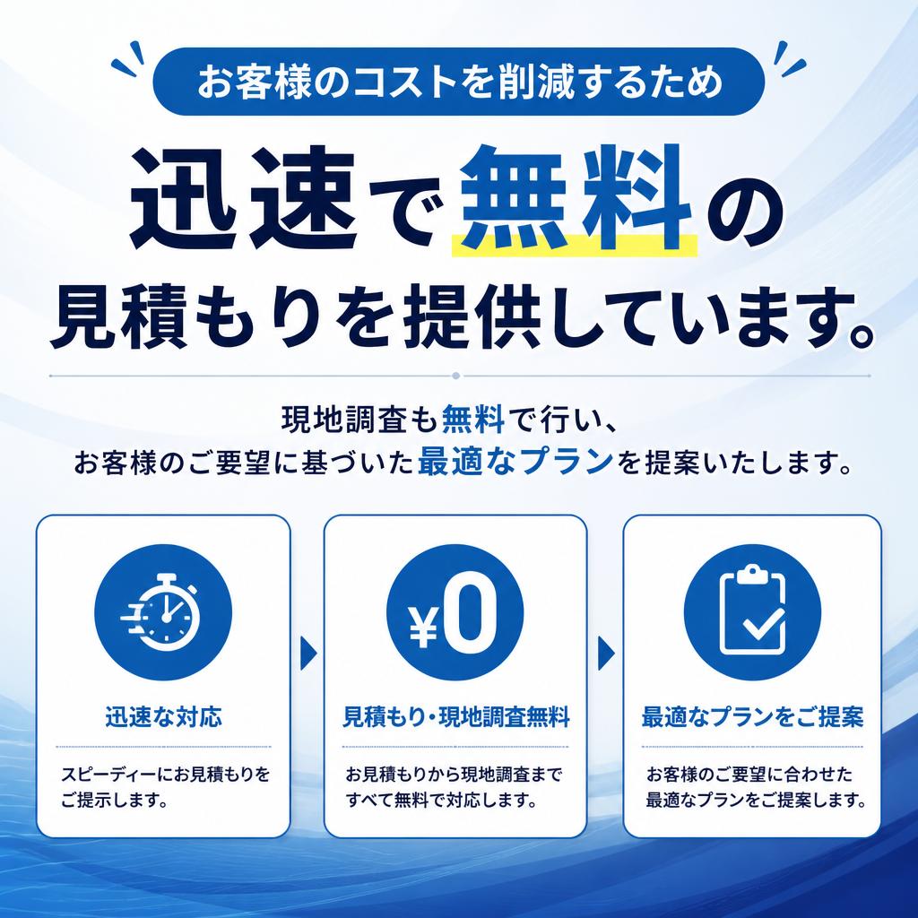 手軽に無料見積もり！