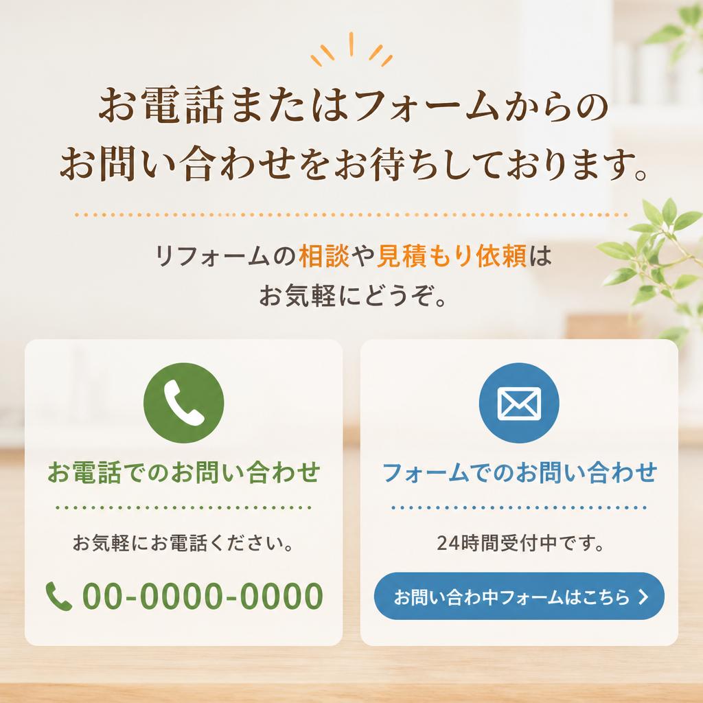 今すぐお問い合わせを！