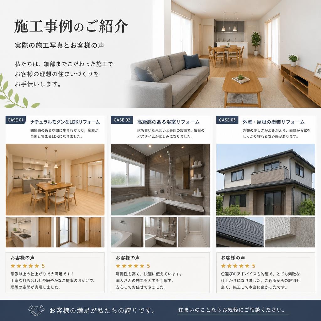 5. 施工事例・お客様の声