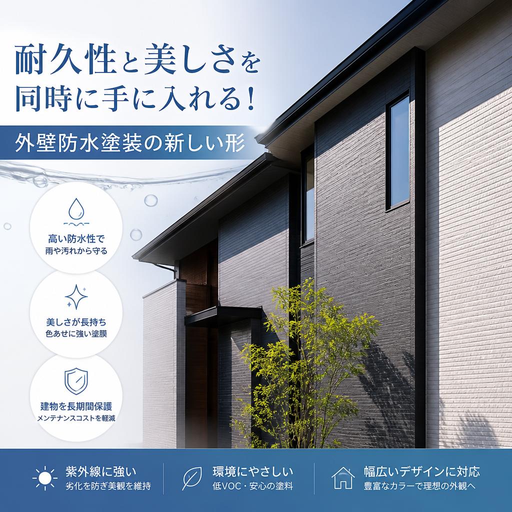 耐久性と美しさを同時に手に入れる！外壁防水塗装の新しい形