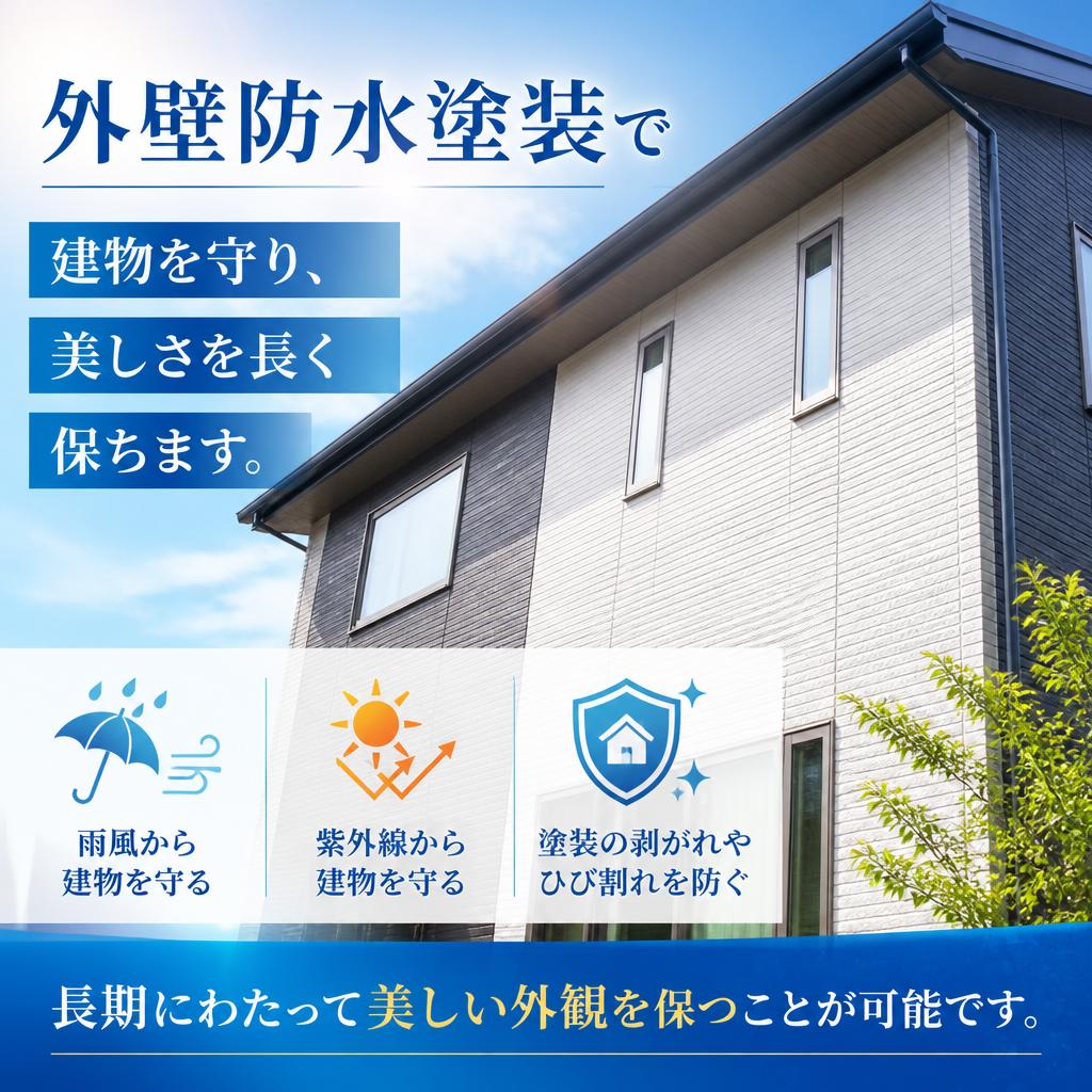 耐久性を高める防水塗装のメリット