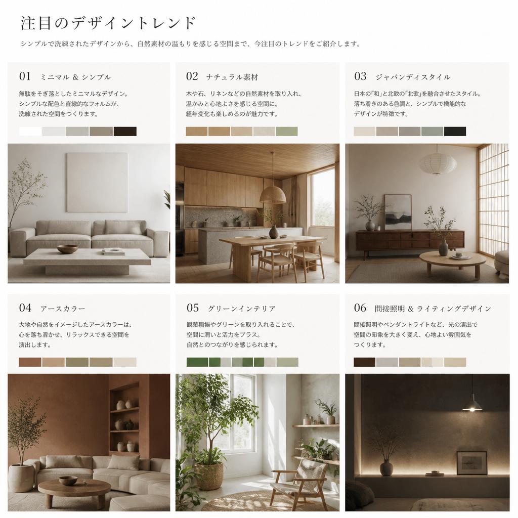 2. 最新の内装デザイントレンド