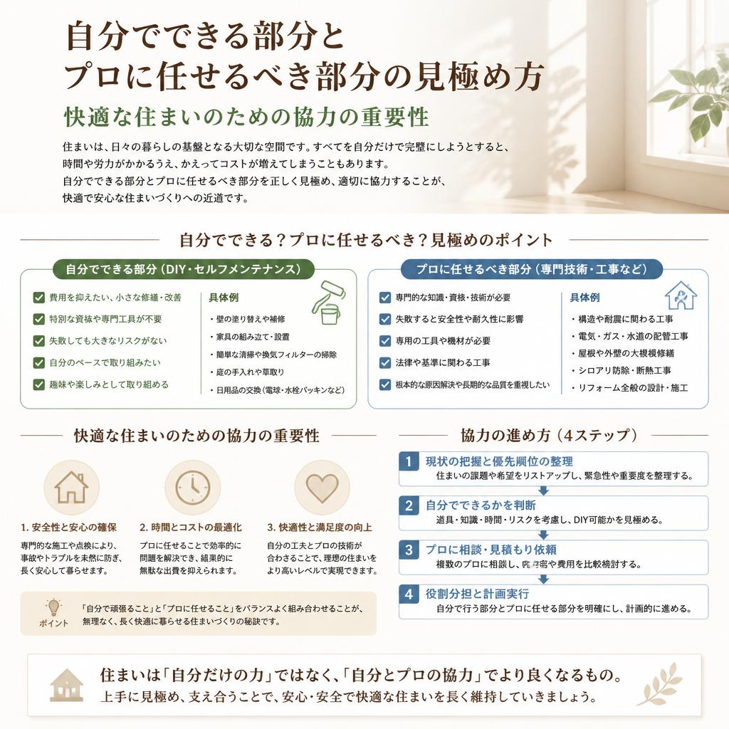 5. DIYとプロの協力のバランス