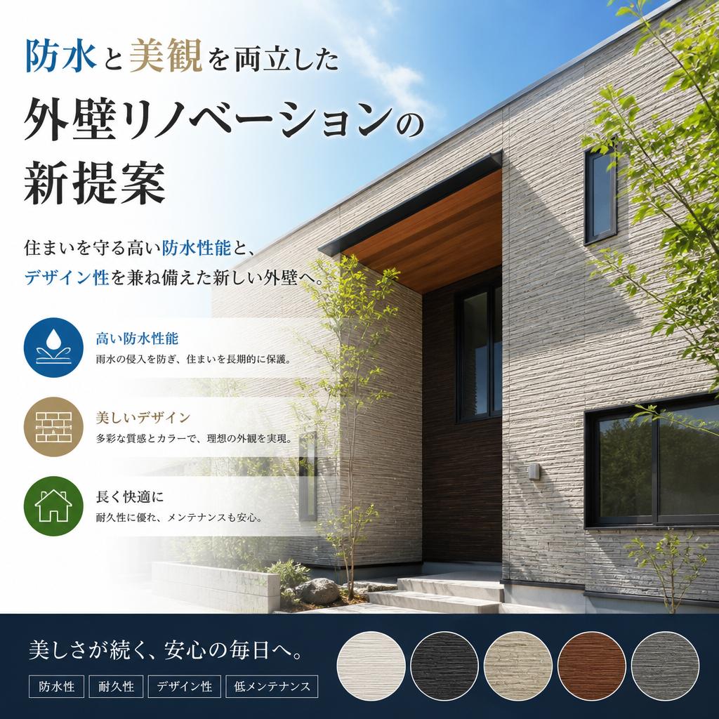 防水と美観を両立した外壁リノベーションの新提案