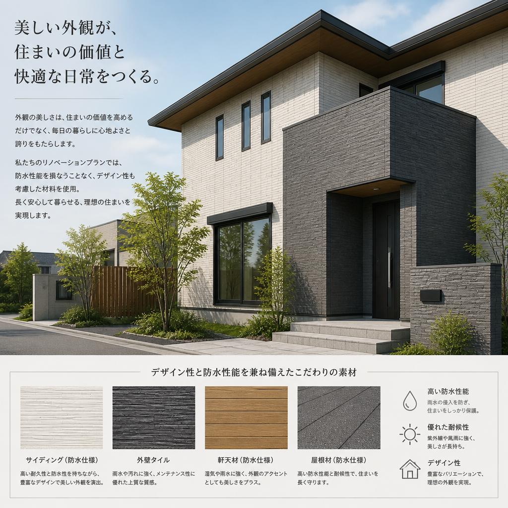 美観と機能を両立する外壁リノベーション